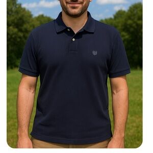 Chaps Men's Black Polo Shirt